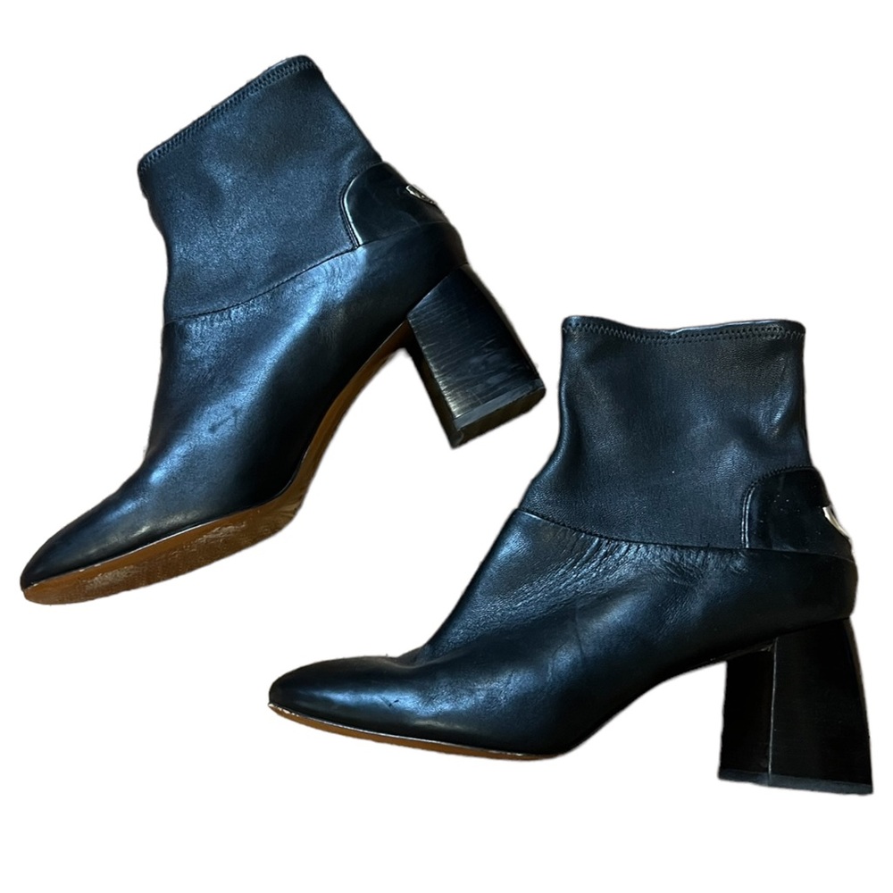 Tory Burch Pull On Platform Leather Boots Size 11M